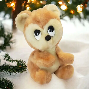 Vintage Rushton Company Teddy Bear Brown Stuffed Animal Plush RARE beanbag